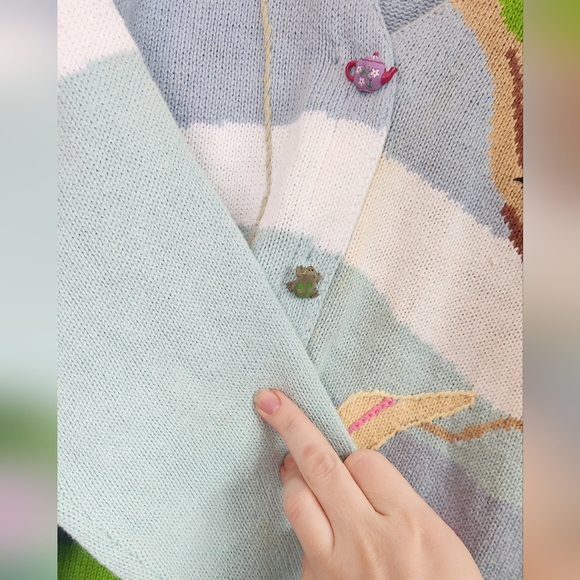 Vintage HSN Storybrook Knits Playground Park Sweaters - Picture 13 of 13